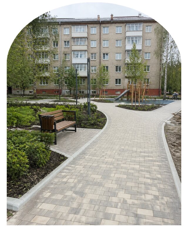 Благоустройство двора МКД под ключ в Новосибирске от 254150 р. | Метпроект-Нвс